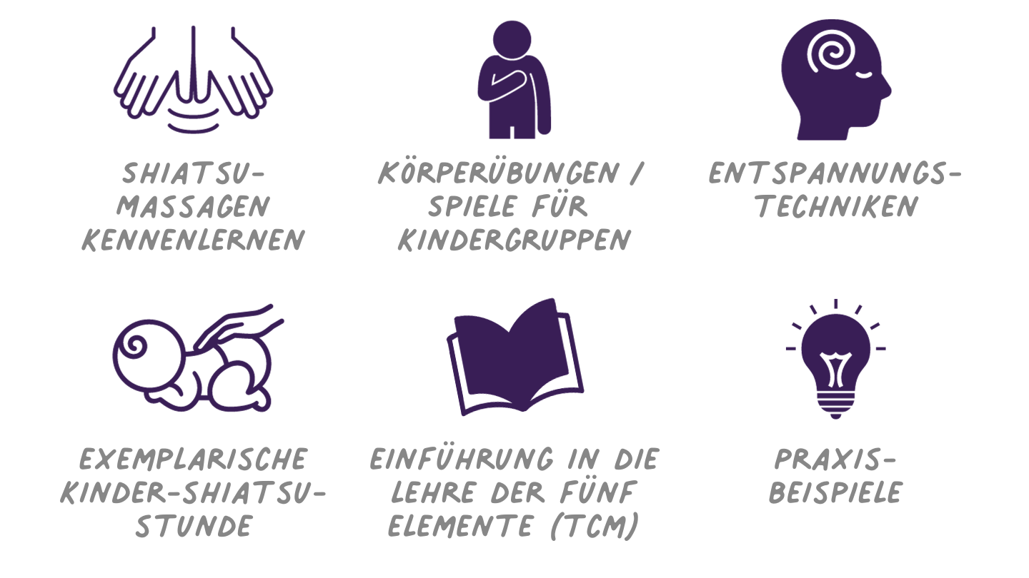 Shiatsu für Kinder - Massagen, Körperübungen und Spiele