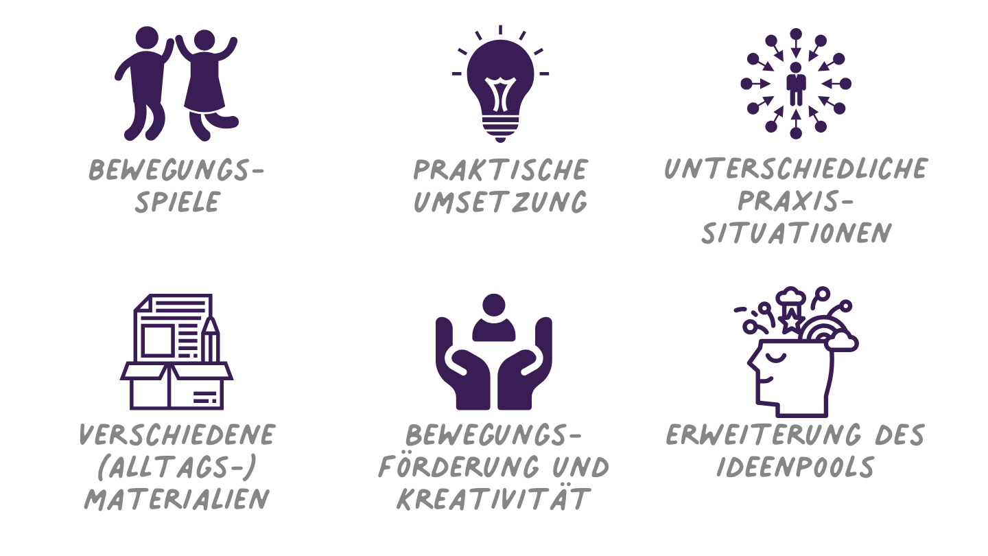 Bewegungsideen mit Alltagsmaterialien